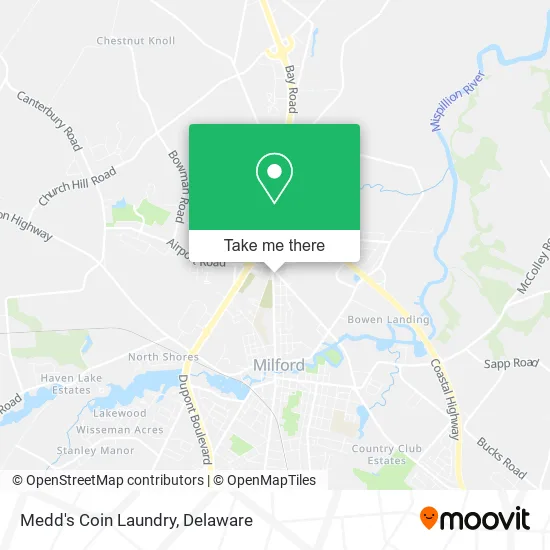 Medd's Coin Laundry map