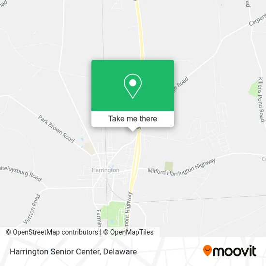 Harrington Senior Center map