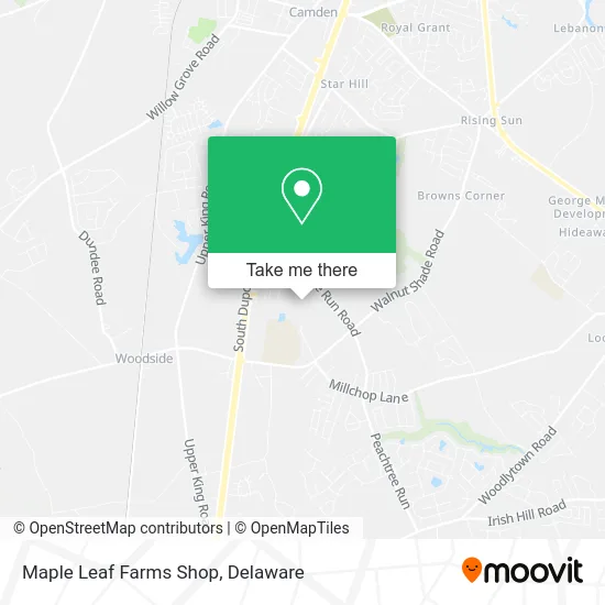 Maple Leaf Farms Shop map