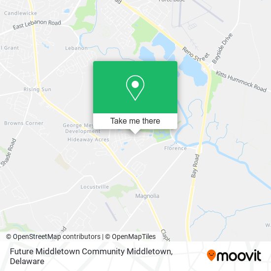 Mapa de Future Middletown Community Middletown