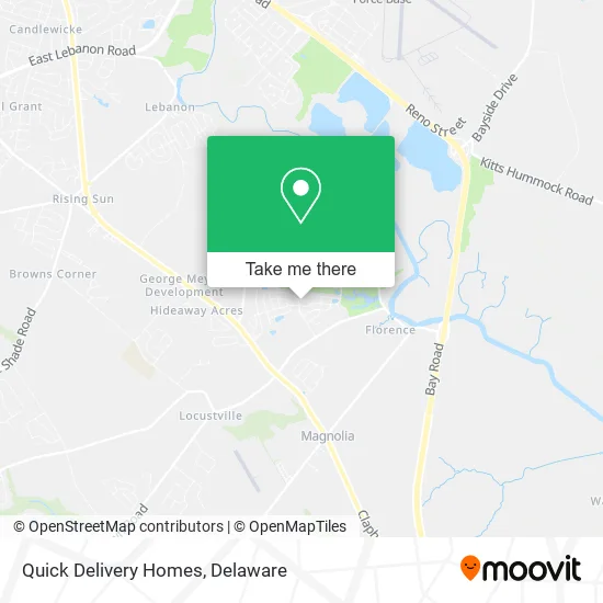 Quick Delivery Homes map