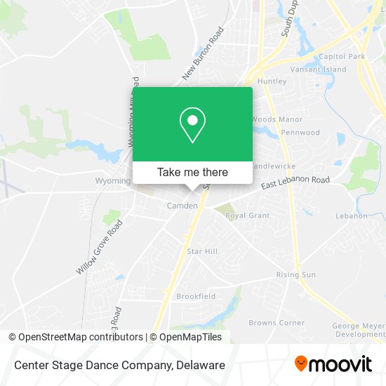Center Stage Dance Company map