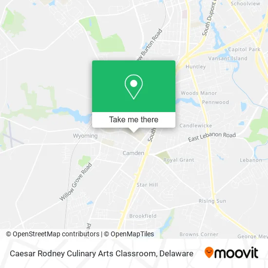 Caesar Rodney Culinary Arts Classroom map