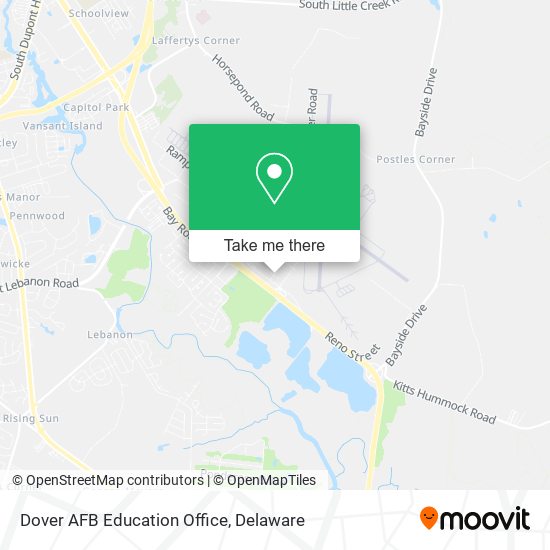 Dover AFB Education Office map