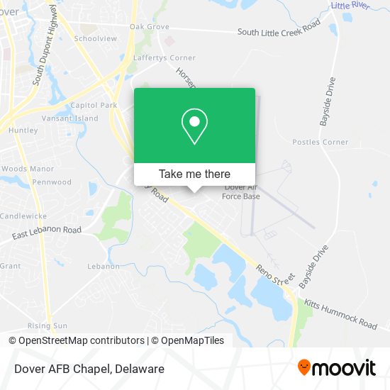 Dover AFB Chapel map