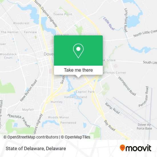 State of Delaware map