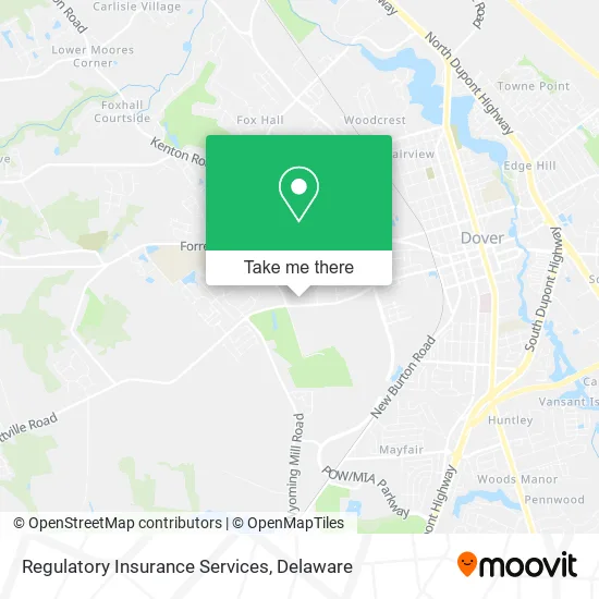 Regulatory Insurance Services map
