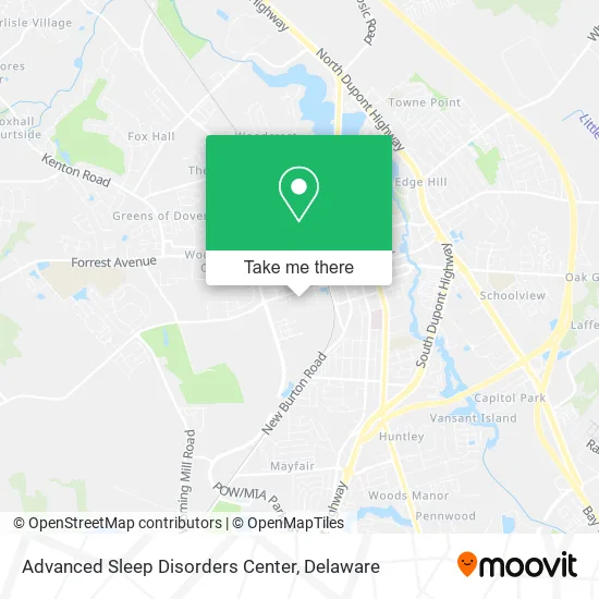 Advanced Sleep Disorders Center map