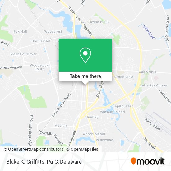 Blake K. Griffitts, Pa-C map