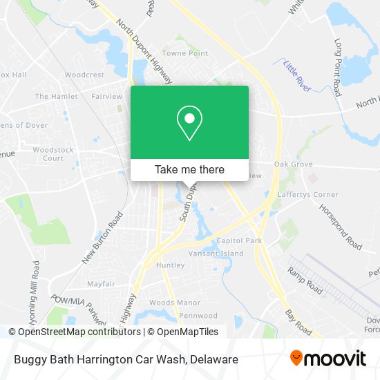 Buggy Bath Harrington Car Wash map