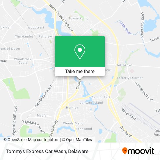 Mapa de Tommys Express Car Wash