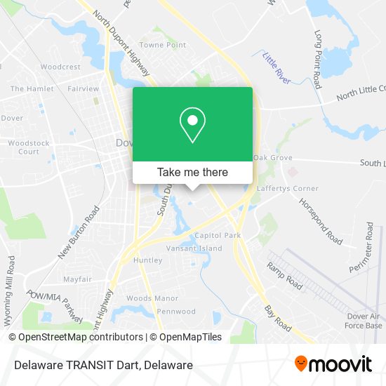 Delaware TRANSIT Dart map