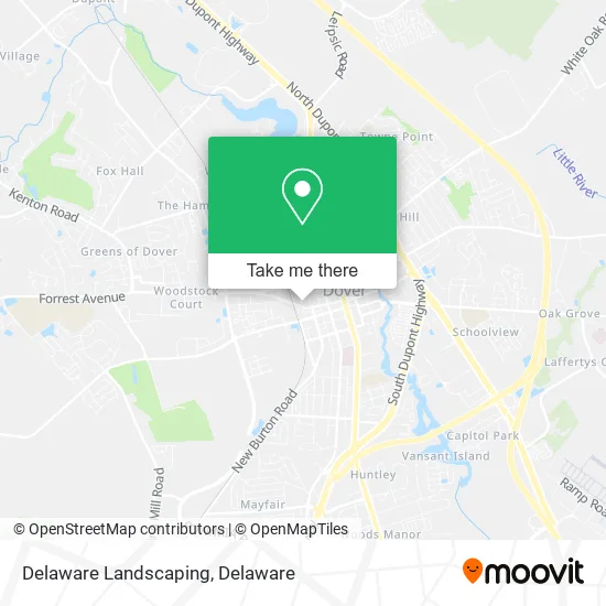 Mapa de Delaware Landscaping