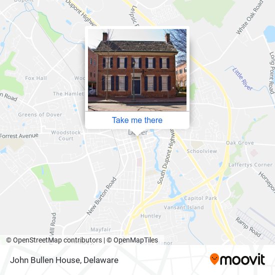 John Bullen House map