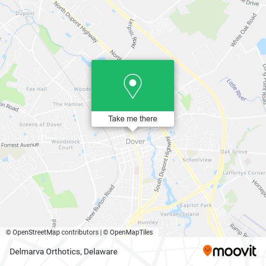 Delmarva Orthotics map