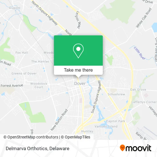 Delmarva Orthotics map