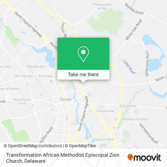 Transformation African Methodist Episcopal Zion Church map