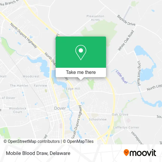 Mobile Blood Draw map