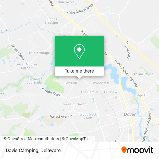 Davis Camping map