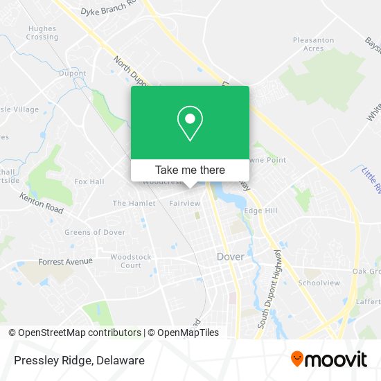 Mapa de Pressley Ridge