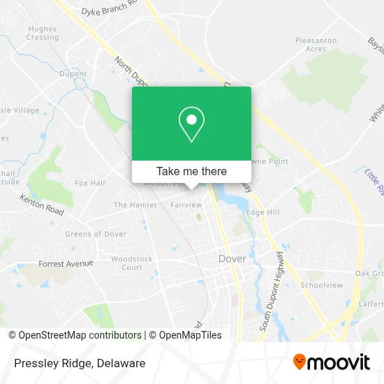 Pressley Ridge map