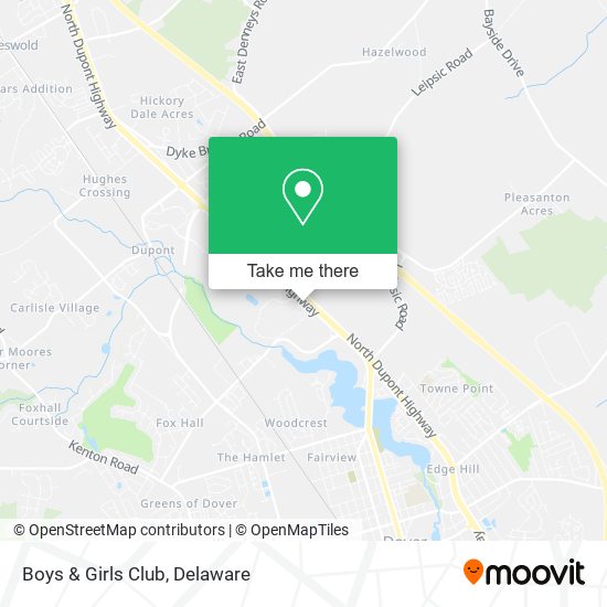 Boys & Girls Club map