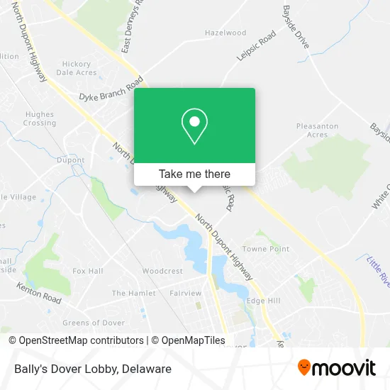 Bally's Dover Lobby map
