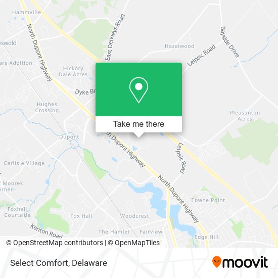 Mapa de Select Comfort