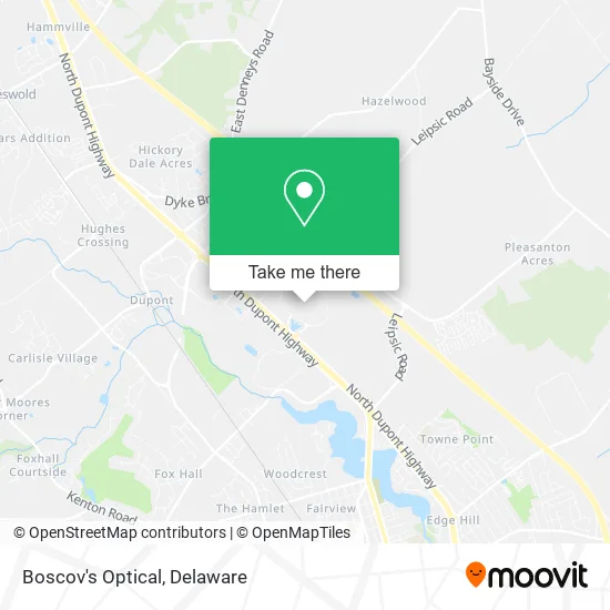 Boscov's Optical map