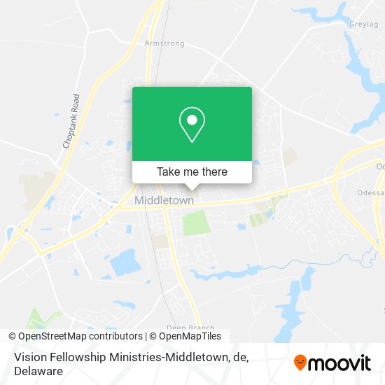 Vision Fellowship Ministries-Middletown, de map