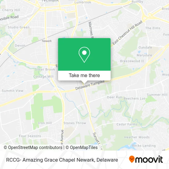RCCG- Amazing Grace Chapel Newark map