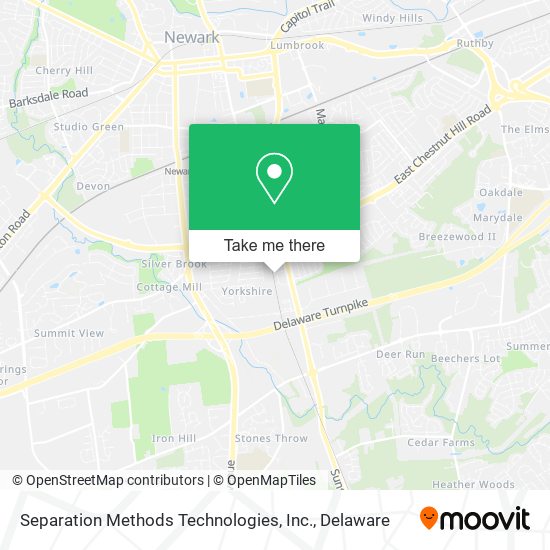 Separation Methods Technologies, Inc. map