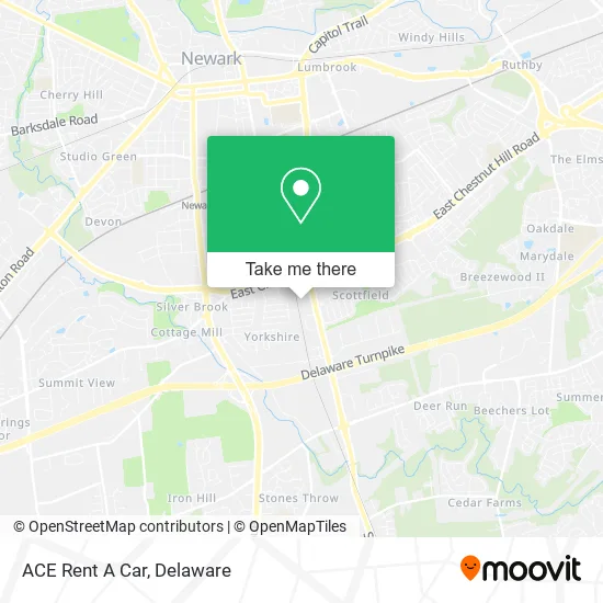 ACE Rent A Car map
