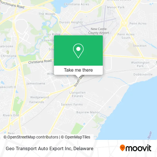 Geo Transport Auto Export Inc map