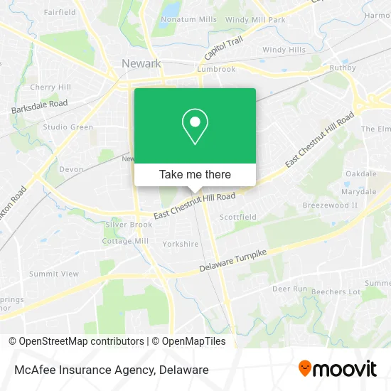 McAfee Insurance Agency map