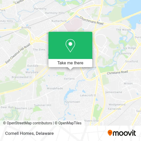 Cornell Homes map