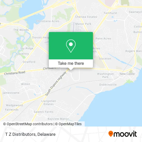 T Z Distributors map