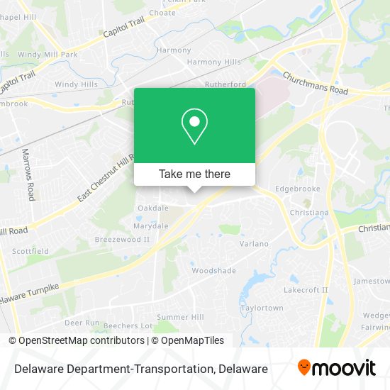 Delaware Department-Transportation map