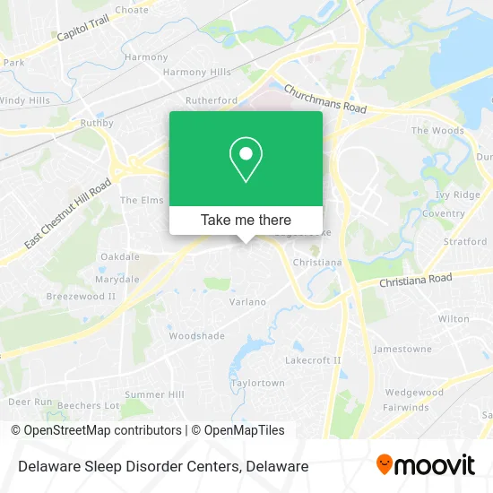 Delaware Sleep Disorder Centers map