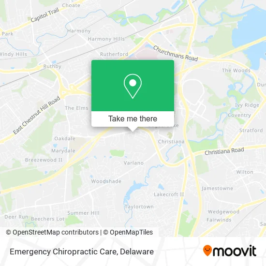 Emergency Chiropractic Care map