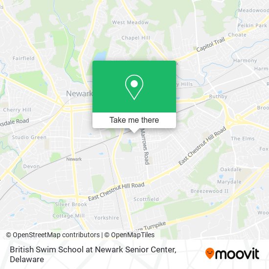 British Swim School at Newark Senior Center map
