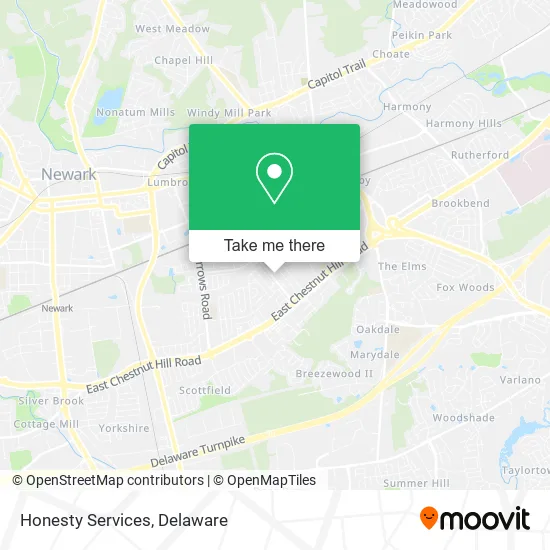 Honesty Services map
