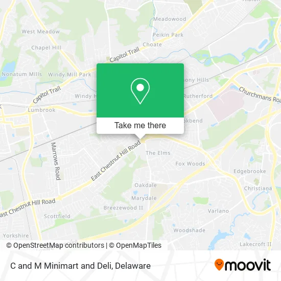 C and M Minimart and Deli map