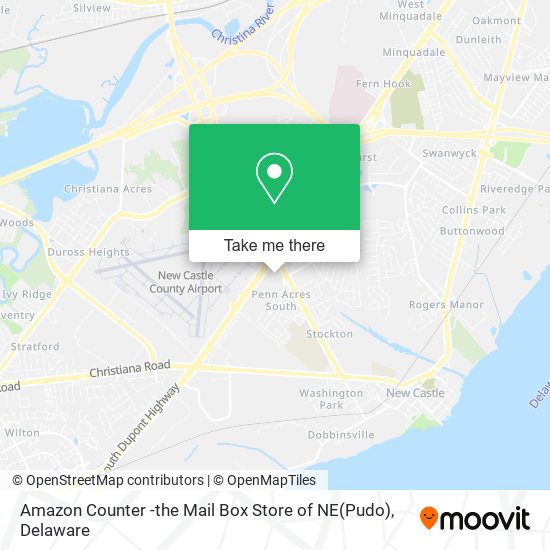 Amazon Counter -the Mail Box Store of NE(Pudo) map