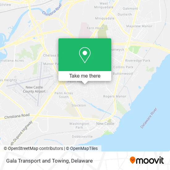 Gala Transport and Towing map