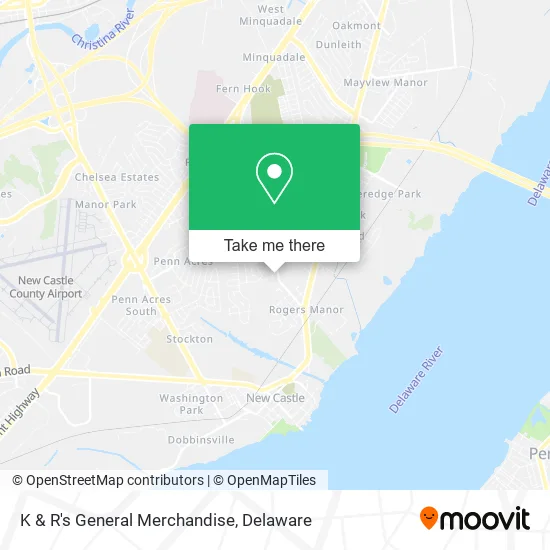 Mapa de K & R's General Merchandise