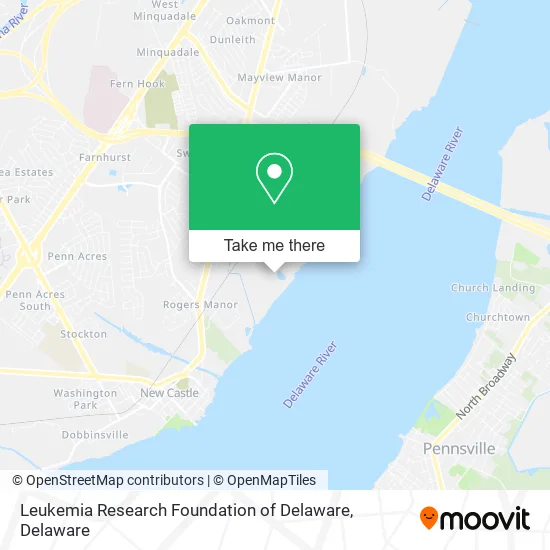 Mapa de Leukemia Research Foundation of Delaware
