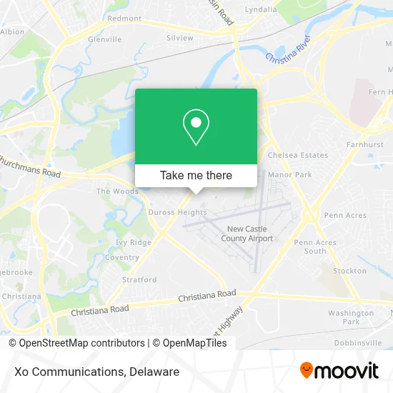 Xo Communications map