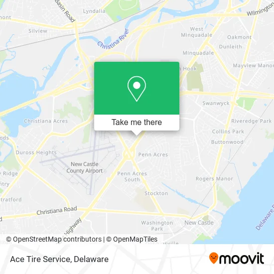 Ace Tire Service map