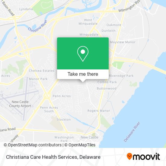Mapa de Christiana Care Health Services